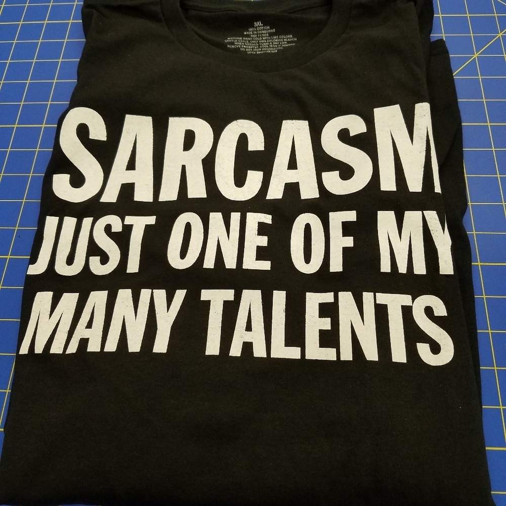 Sarcasm Is One Of My Many Talents 3xl Black